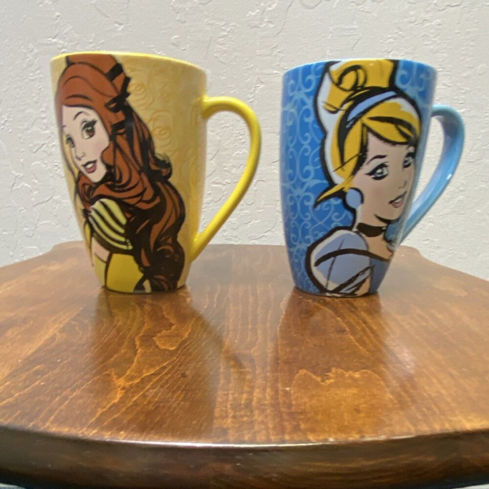 Disney Parks Beauty & the Beast Quote Coffee Mugs Set of 2 – His & Hers